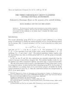 THE THIRD COHOMOLOGY GROUP CLASSIFIES DOUBLE CENTRAL EXTENSIONS