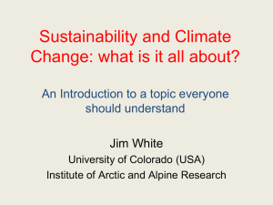 Sustainability and Climate Change: what is it all about?