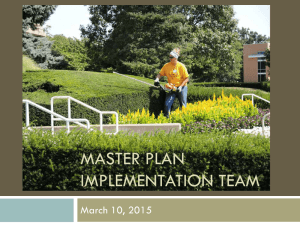 MASTER PLAN IMPLEMENTATION TEAM March 10, 2015