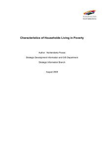 Characteristics of Households Living in Poverty