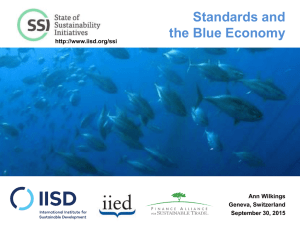 Standards and the Blue Economy