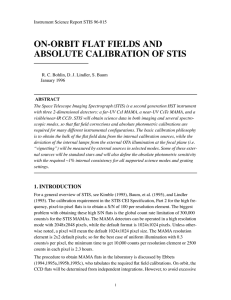 ON-ORBIT FLAT FIELDS AND ABSOLUTE CALIBRATION OF STIS