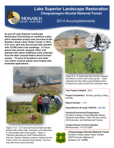 Title text here  Lake Superior Landscape Restoration 2014 Accomplishments
