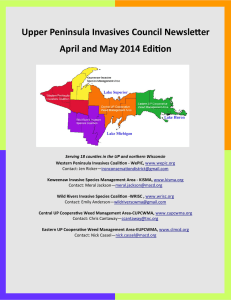 Upper Peninsula Invasives Council Newsletter April and May 2014 Edition