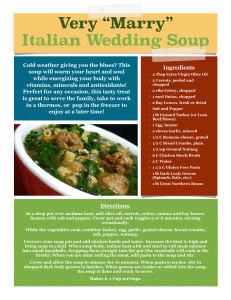 Very “Marry” Italian Wedding Soup