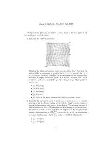 Exam 3 Math 251 Sec 519, Fall 2015
