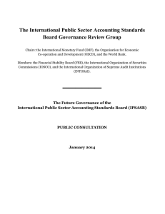The International Public Sector Accounting Standards Board Governance Review Group