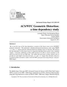 ACS/WFC Geometric Distortion: a time dependency study