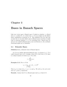 Bases in Banach Spaces Chapter 3