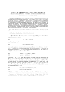 NUMERICAL METHODS FOR COMPUTING NONLINEAR EIGENPAIRS: PART II. NON ISO-HOMOGENEOUS CASES