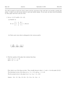 Quiz #2 Answers September 8, 2015 Math 251