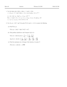 Quiz #5 Answers February 26, 2015 Math 251.502