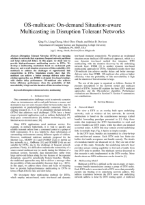OS-multicast: On-demand Situation-aware Multicasting in Disruption Tolerant Networks