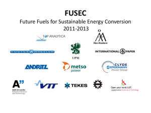 FUSEC Future Fuels for Sustainable Energy Conversion 2011-2013