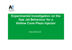 Experimental Investigation on the Gas Jet Behaviour for a Zaira Künsch