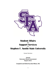 Student Affairs Support Services Stephen F. Austin State University