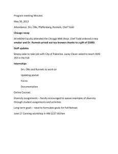 Program meeting Minutes May 30, 2013