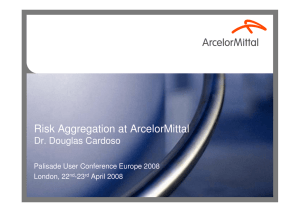 Risk Aggregation at ArcelorMittal Dr. Douglas Cardoso Palisade User Conference Europe 2008