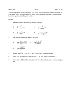 Math 5319 Exam II March 26, 2001