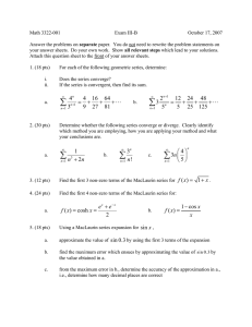 Math 3322-001 Exam III-B October 17, 2007 separate