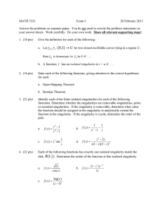 MATH 5321 Exam I 28 February 2013