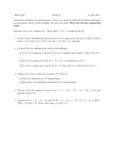 Math 5321 Exam II 14 Apr 2014