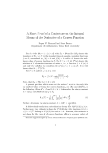 A Short Proof of a Conjecture on the Integral
