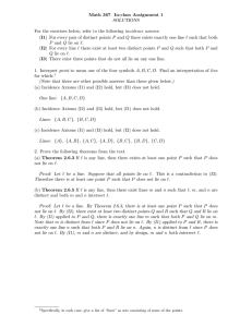 Math 367 In-class Assignment 1 SOLUTIONS