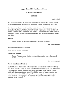 Upper Grand District School Board Program Committee Minutes