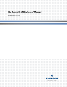 The Avocent® HMX Advanced Manager Installer/User Guide