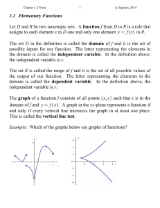 1.2  Elementary Functions  D =