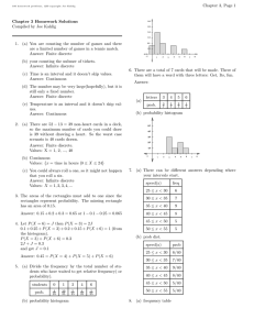 Chapter 3, Page 1 Chapter 3 Homework Solutions Compiled by Joe Kahlig