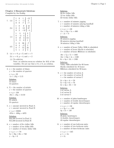 Chapter 4, Page 1 Solution: Chapter 4 Homework Solutions Compiled by Joe Kahlig