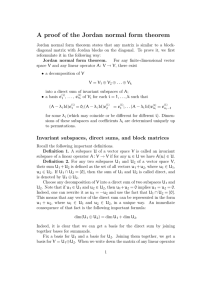 A proof of the Jordan normal form theorem