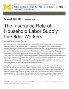 The Insurance Role of Household Labor Supply for Older Workers