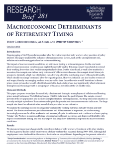 Macroeconomic Determinants of Retirement Timing