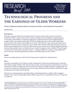 Technological Progress and the Earnings of Older Workers
