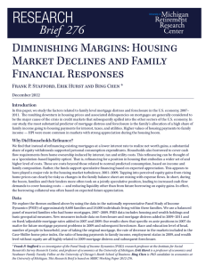 Diminishing Margins: Housing Market Declines and Family Financial Responses