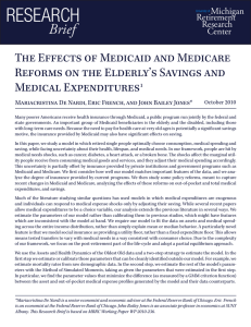 ReseaRch Brief The Effects of Medicaid and Medicare
