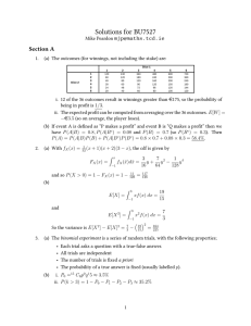 Solutions for BU7527 Section A