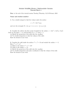 Module MA2E02 (Frolov), Multivariable Calculus Tutorial Sheet 4