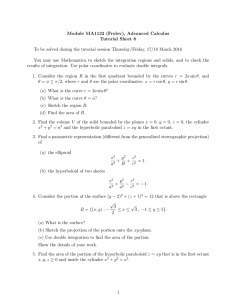 Module MA1132 (Frolov), Advanced Calculus Tutorial Sheet 8