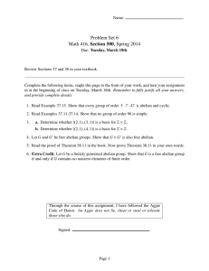 Problem Set 6 Math 416, Section 500, Spring 2014
