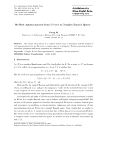 Acta Mathematica Sinica, English Series Feb., 2005, Vol.21, No.1, pp. 31–38