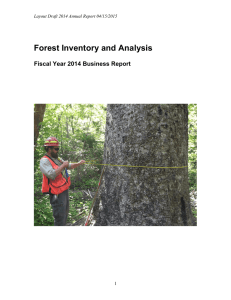 Forest Inventory and Analysis  Fiscal Year 2014 Business Report
