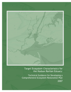 Target Ecosystem Characteristics for the Hudson Raritan Estuary: 2007