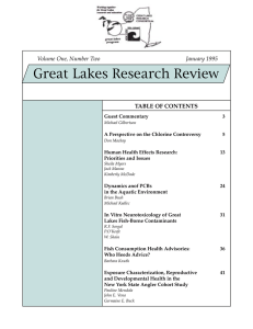 Great Lakes Research Review TABLE OF CONTENTS Volume One, Number Two January 1995