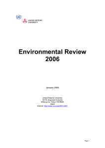 Environmental Review 2006  January 2006