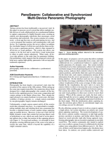 PanoSwarm: Collaborative and Synchronized Multi-Device Panoramic Photography