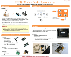 : Weather, Stocks, Sports at a tap Motivation Architecture